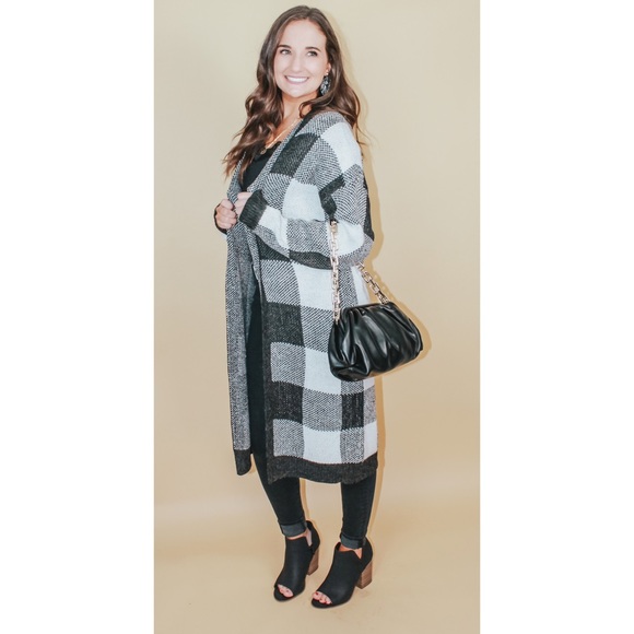 ASPEN CHECKERED CARDIGAN - Picture 2 of 5